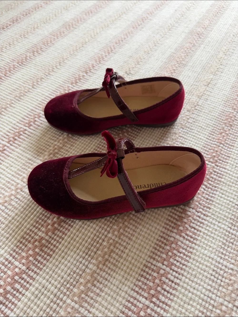 Children Chic Velvet Mary Jane Shoes